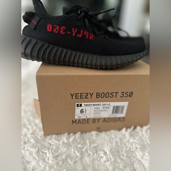 adidas Originals Other - !!SOLD!!Adidas Yeezy Boost 350 V2 CBlack/CBlack/Red